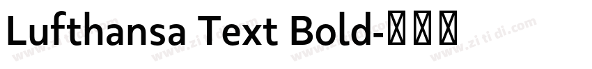Lufthansa Text Bold字体转换